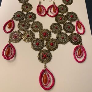 Miriam Haskell Necklace and Earrings